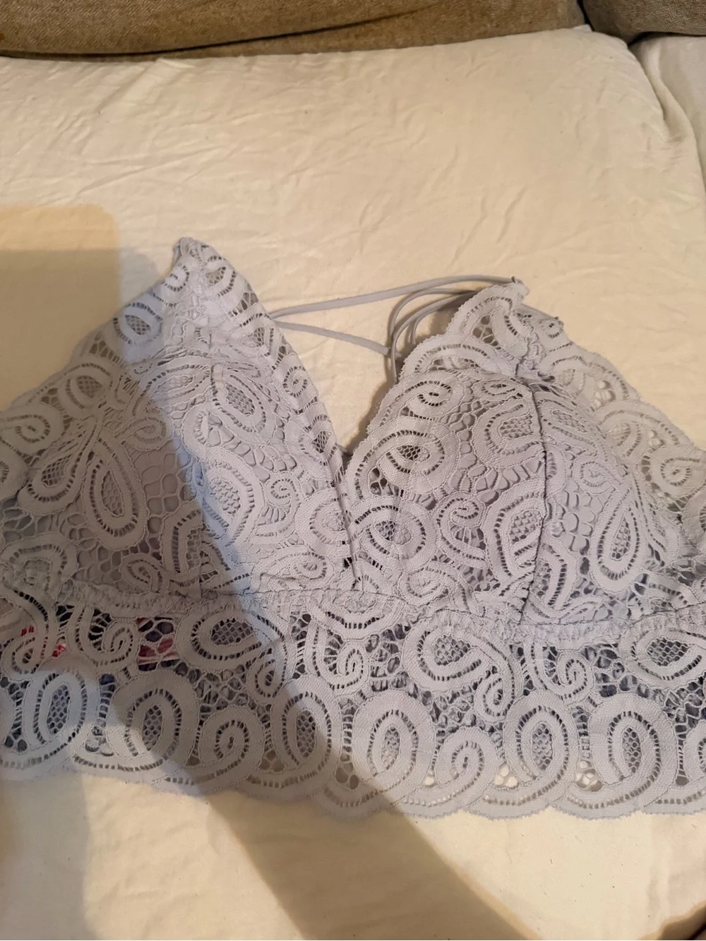 PINK VICTORIAS SECRET Lace Bralette in Light Lavender
